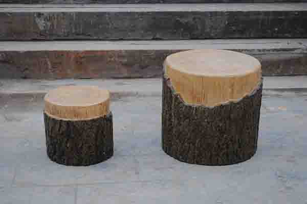 仿樹皮凳子（zǐ）